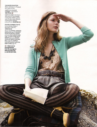 Illustration for article titled Fall At J. Crew: Romantic Ruffles, Destroyed Jeans, Hideous Shoes